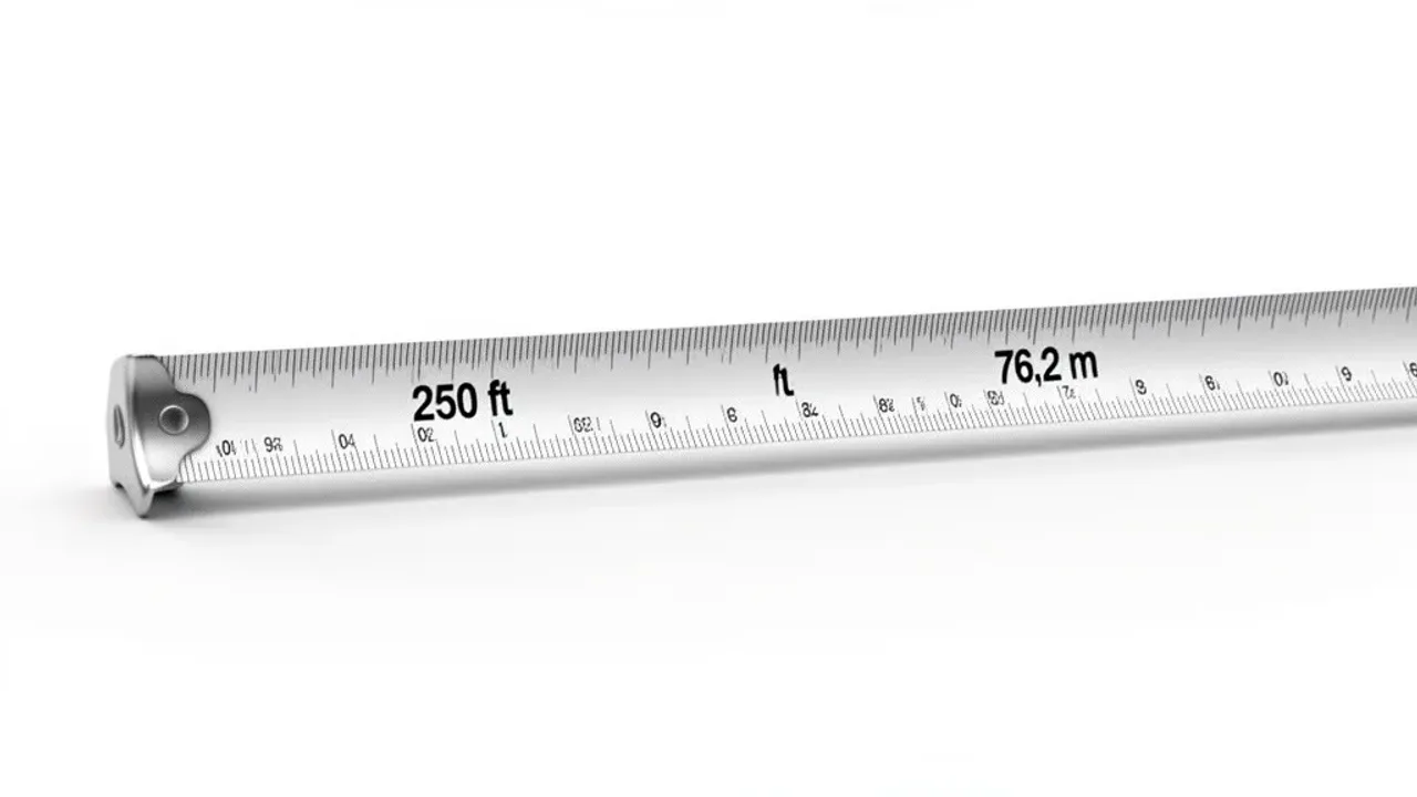 250 Feet to Meters: Conversion to 76.2 Meters