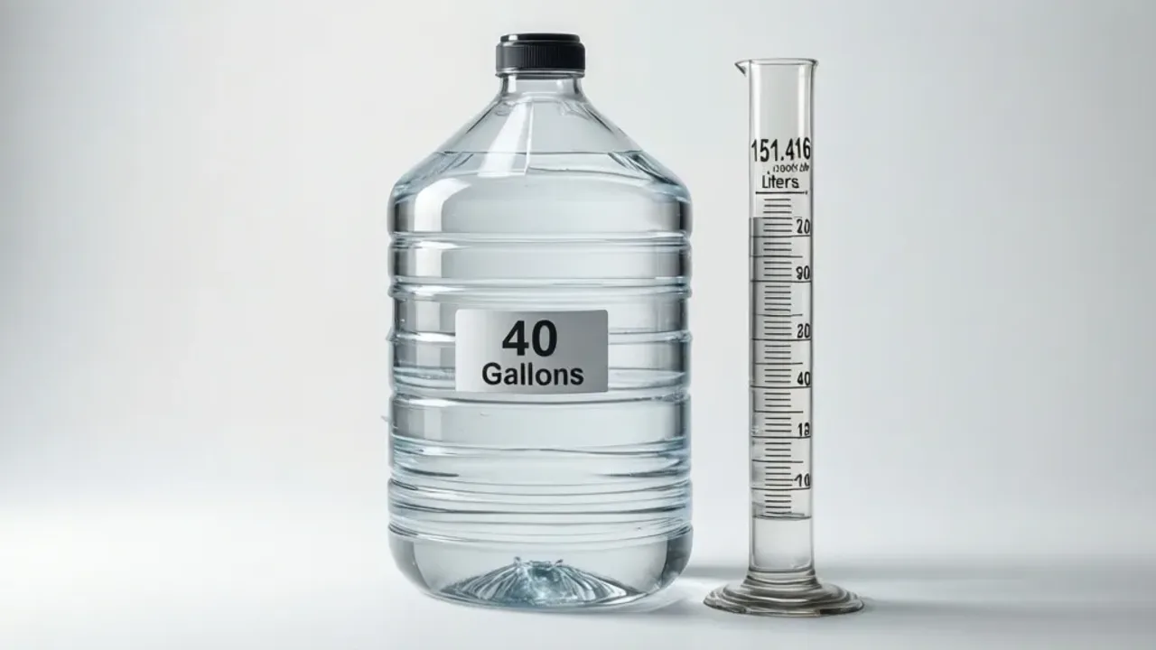 40 Gallons to Liters: 151.416 Liters Conversion Guide