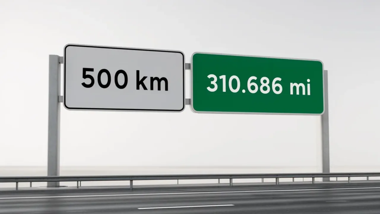 500 km to Miles: The Accurate Conversion (310.686 Miles)