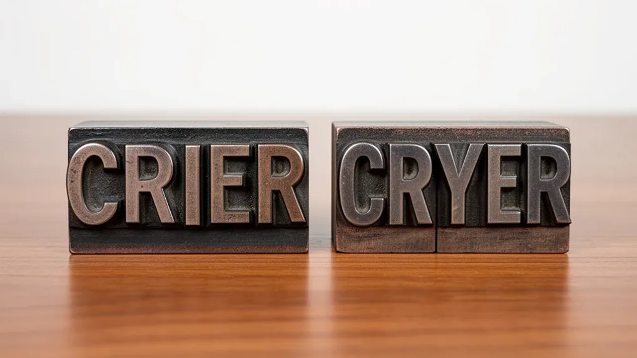 Crier vs. Cryer: The Correct Spelling Explained