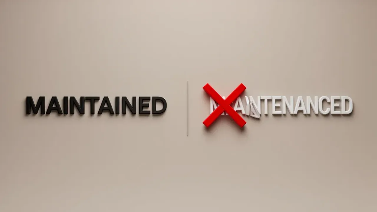 Maintained vs. Maintenanced: Why Only One Is Correct