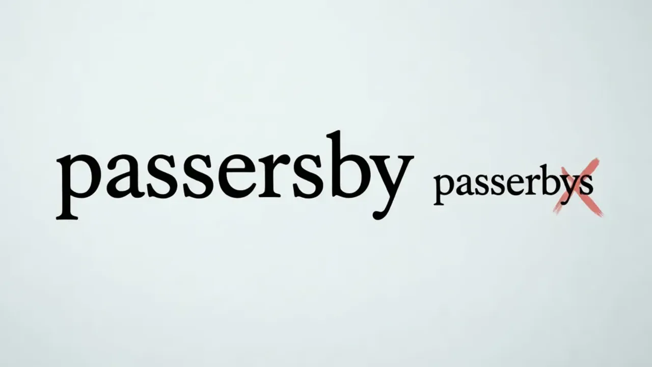 Passersby or Passerbys? The Correct Plural Form Explained